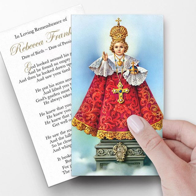 Jesus Praying 1 Prayer Cards Template ⋆ Funeral Program Template