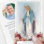 Rosa Maria Funeral Cards Spanish