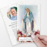 Rosa Maria Funeral Cards Spanish