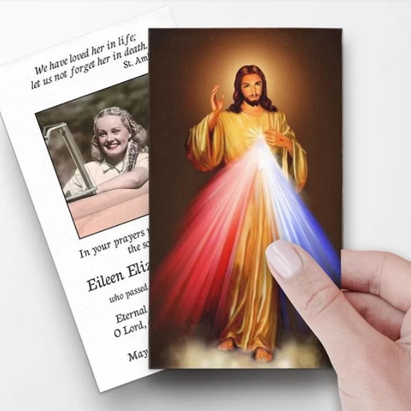 Divine Mercy Prayer Cards Template