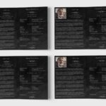 Night Sky Funeral Program Template