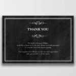 Night Sky Funeral Thank You Card