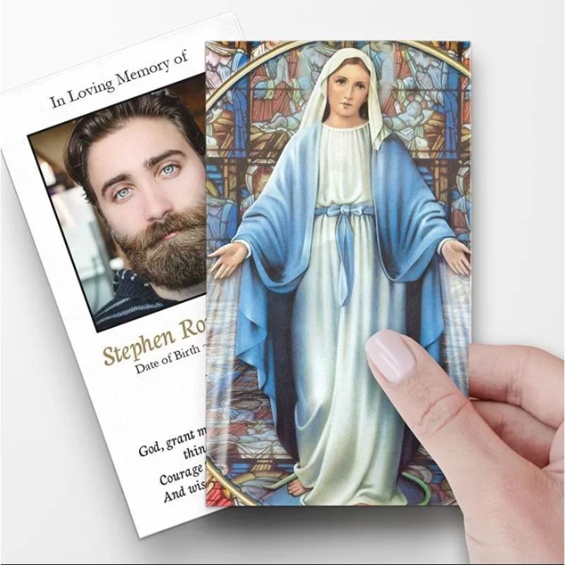 Hail Mary Prayer Cards Template