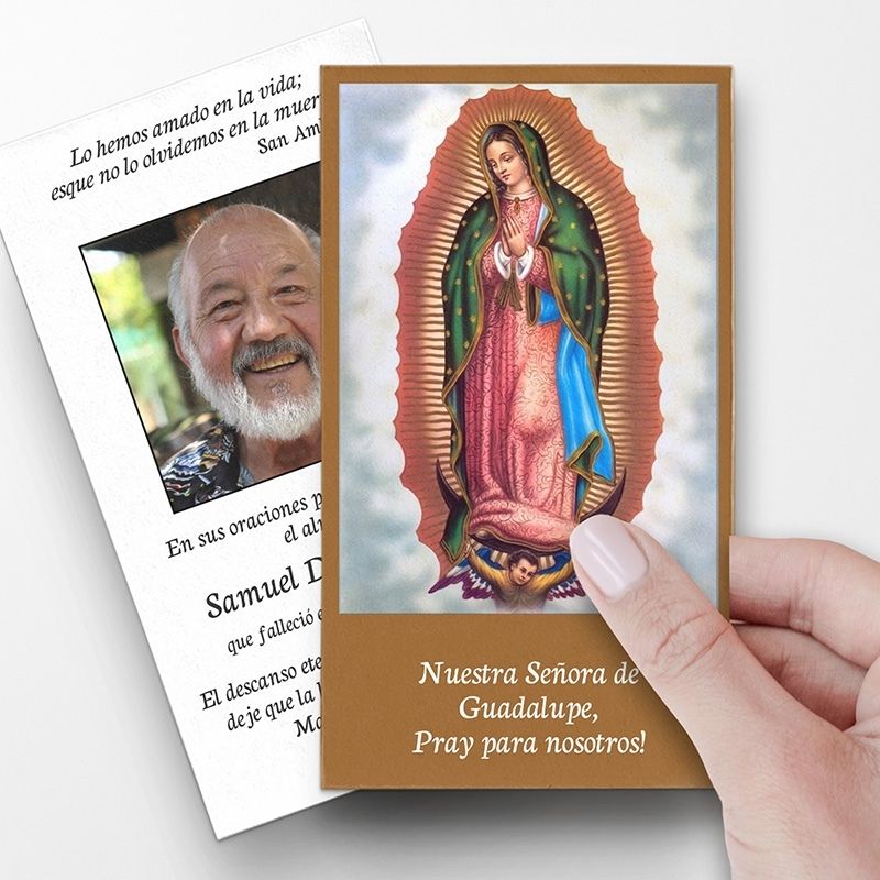 Our Lady Of Guadalupe Spanish Prayer Card Template 4 -1