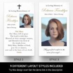 Prayer Cards Template Style