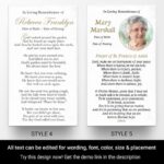 Prayer Cards Template Style 4 and 5