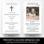 Prayer Cards Template Style 8 and 9