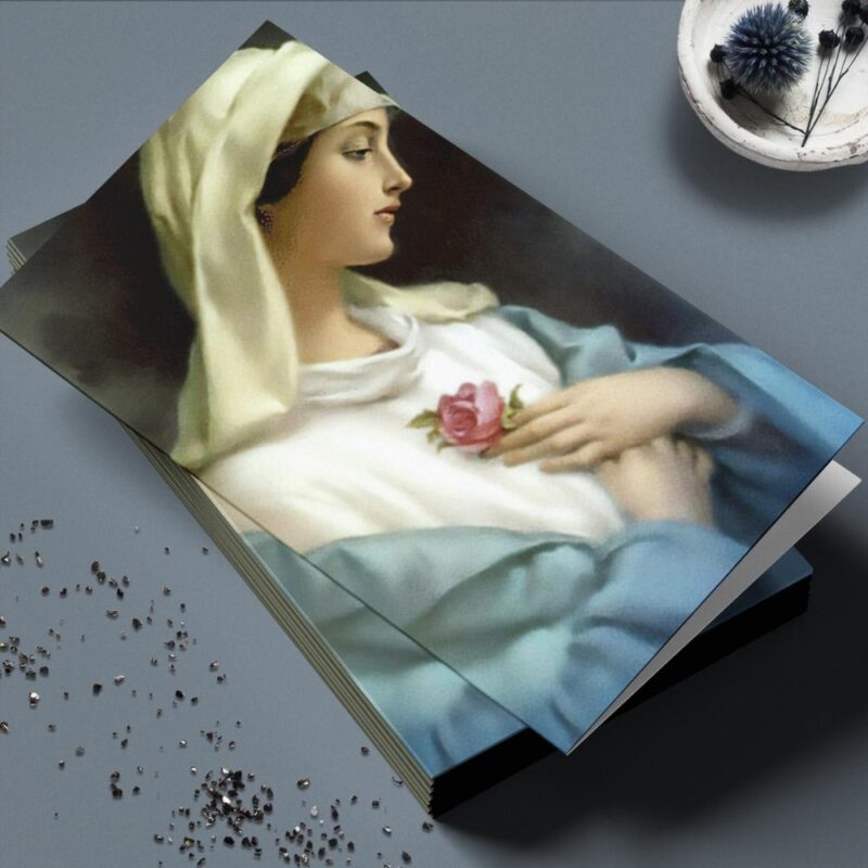 funeral prayer cards ave maria